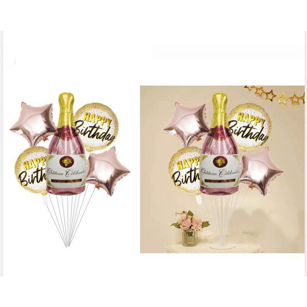 Σετ Μπαλονια Party Foil Σαμπανια 5Τμχ