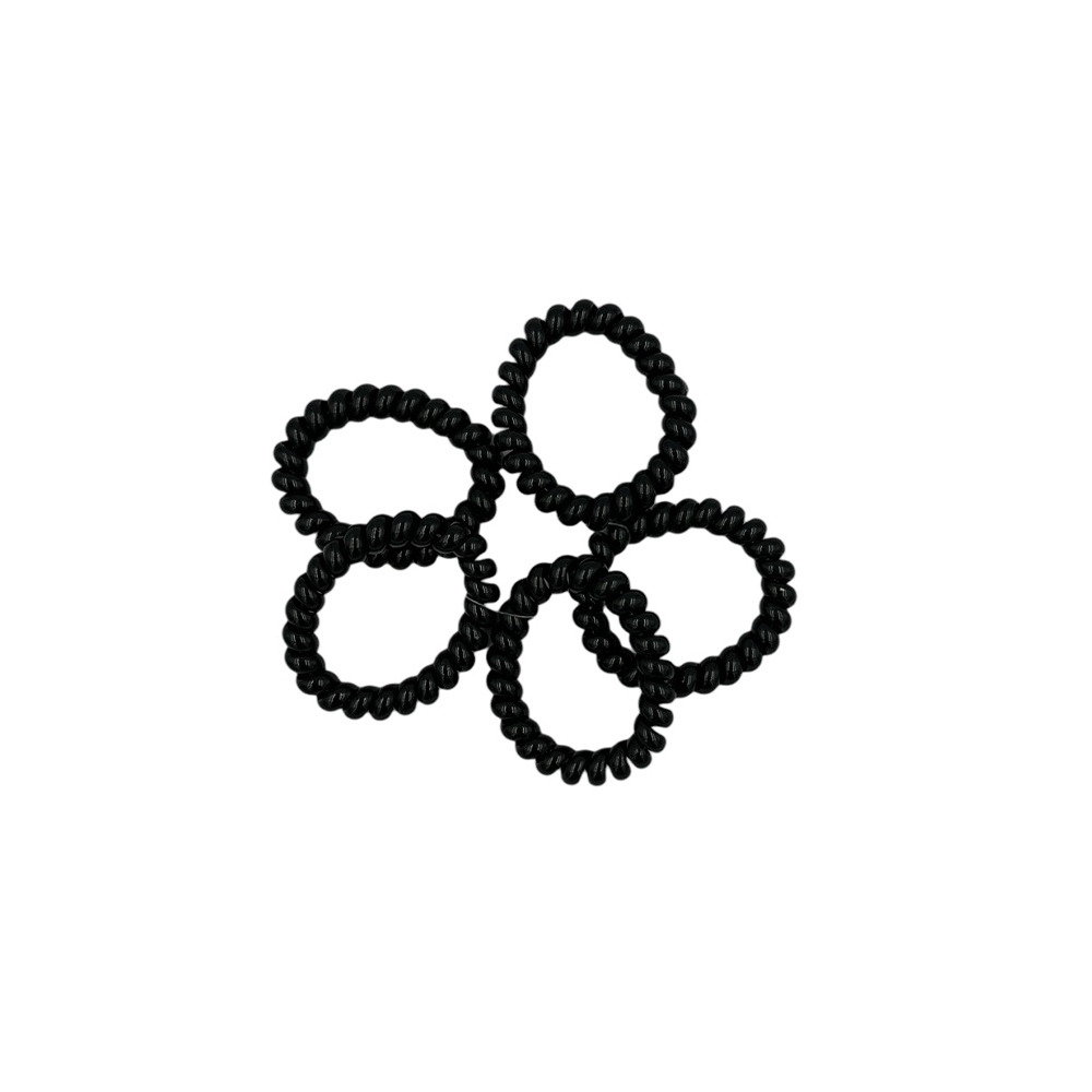 OEMΣετ Μαύρα Λαστιχάκια Σπιράλ5Τμχpapell.gr