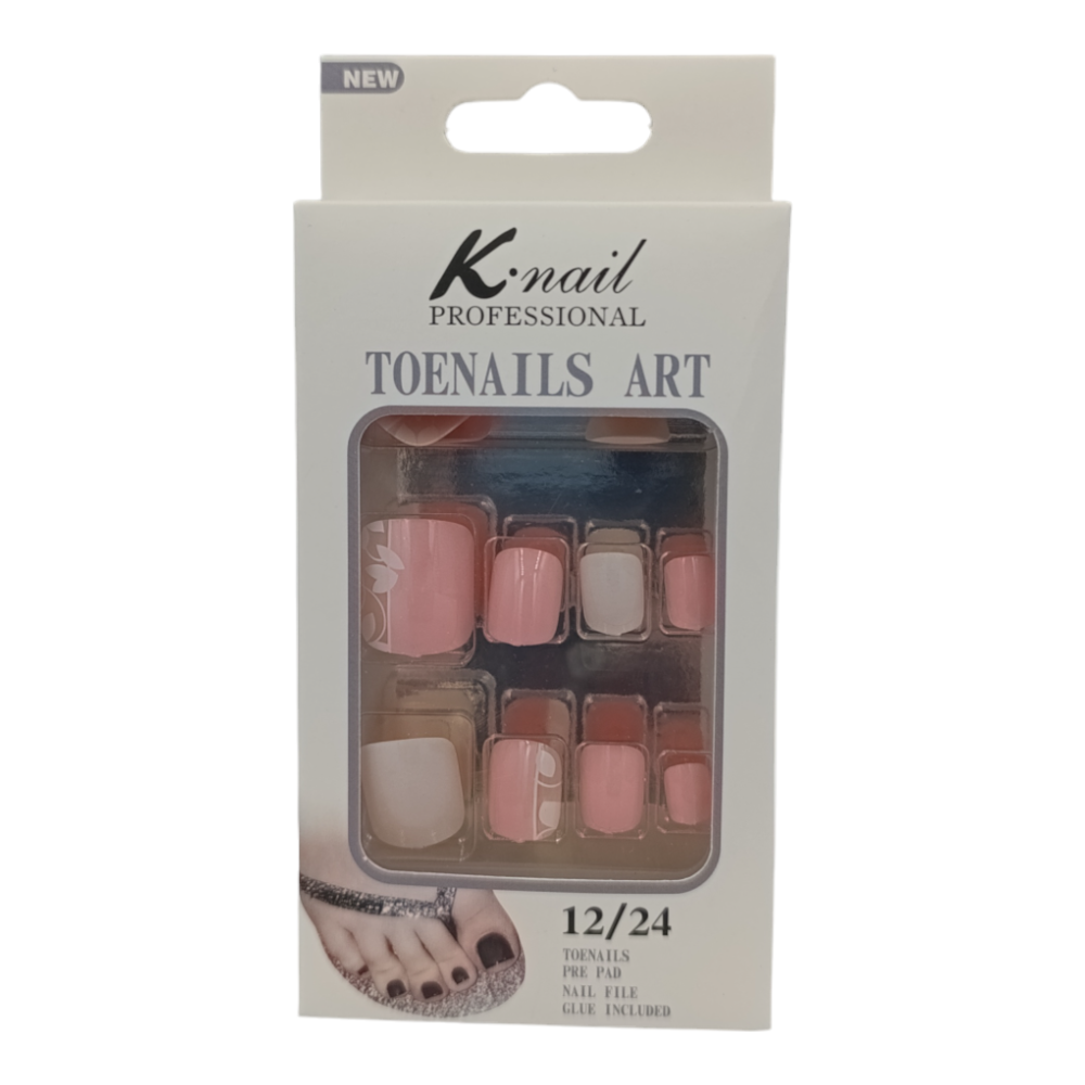 Τεχνητά Νύχια Ποδιών Με Σχέδια KNail