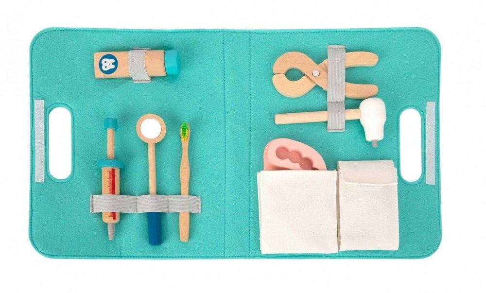 Tooky Toy Ξυλινο Σετ Οδοντιατρου