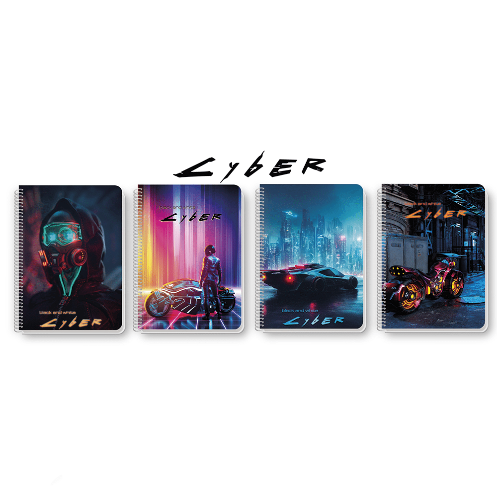 BLACK & WHITEBlack & White Τετραδιο Σπιραλ Cyberpapell.gr