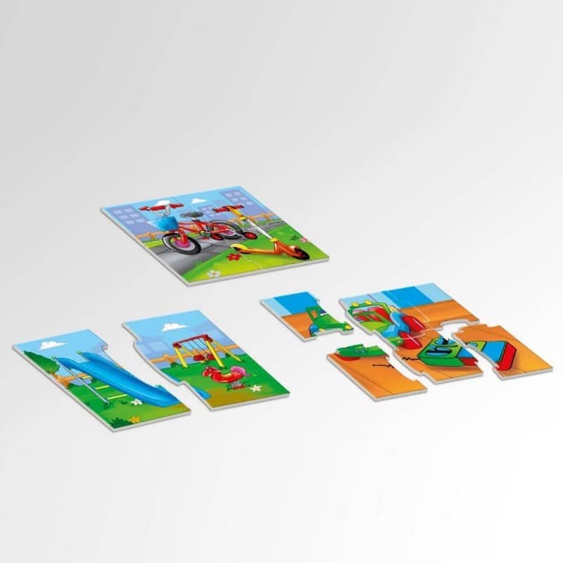 Desyllas Baby Puzzle Παιχνιδια 6 Puzzle 2Χ2, 2Χ4, 2Χ6
