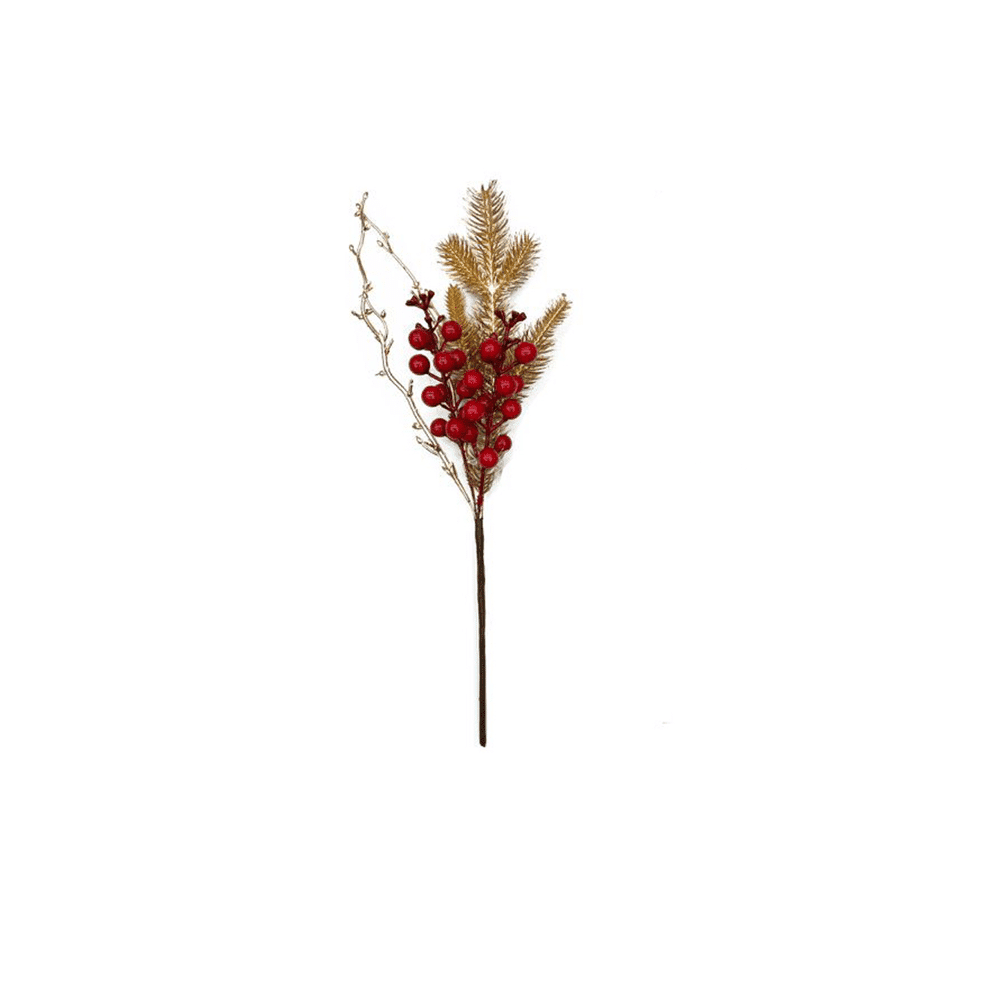 Κλαδι Γκι Χρυσο Με Berries 38 Ek