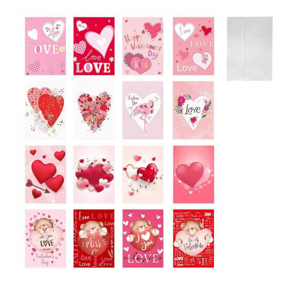 Καρτα Ευχετηρια Με Καρδιες 23,5X17 Εκ