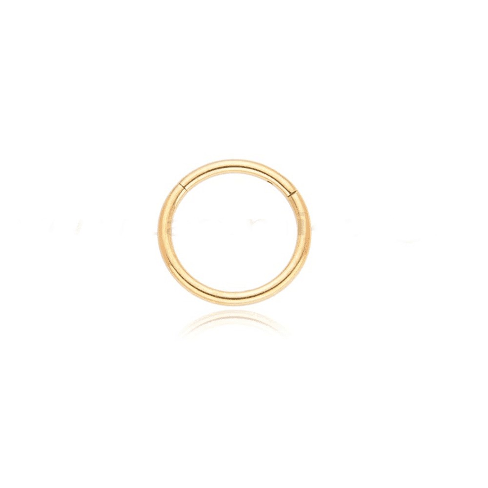 Gold Plated Segment Ring 0.8X8/10Mm Surgical Steel 316L