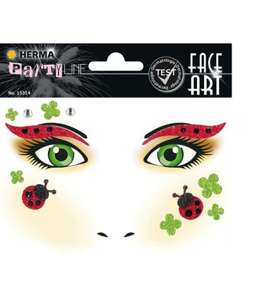 Herma Face Art Sticker Ladybug
