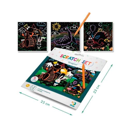 DODODodo Scratch Card Dragos – Ζωγραφικη Με Ξυστο Δρακοιpapell.gr