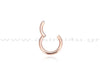 Hinged Septum Segment Ring Rose Gold 1.2X8-10Mm