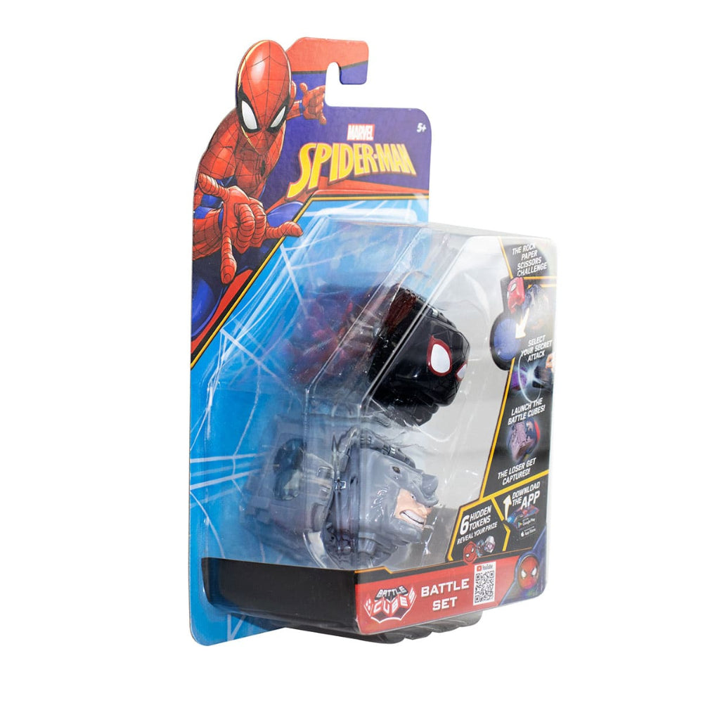 Marvel Spiderman Battle Cubes - Miles Morales/Rhino