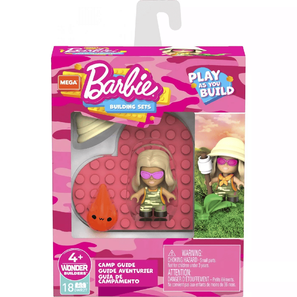 Mega Bloks Barbie Φιγουρες Με Αξεσουαρ Camp Guide