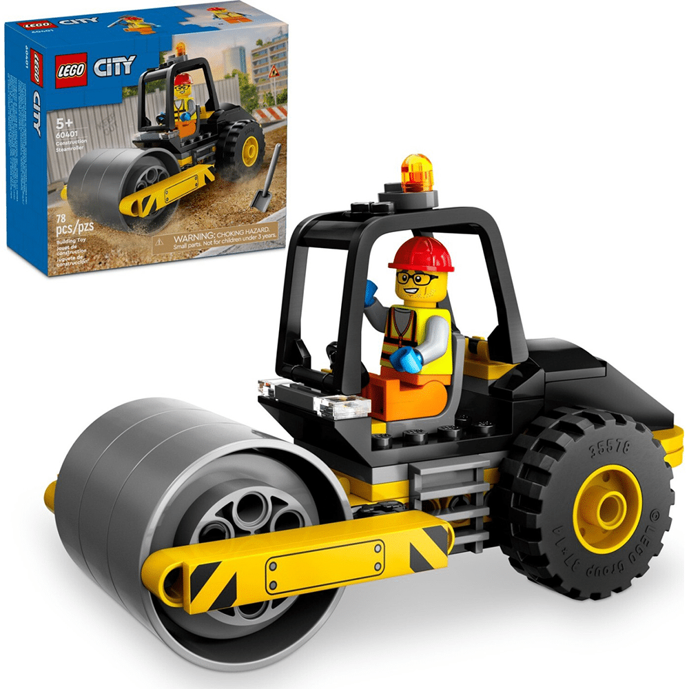 60401 Lego City Construction Steamroller