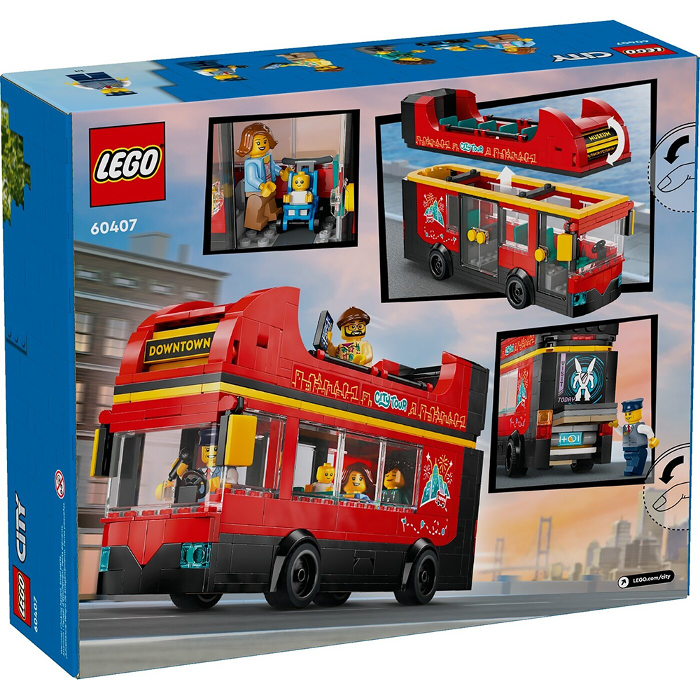 Lego60407 Lego City Red Double-Decker Sightseeing Buspapell.gr