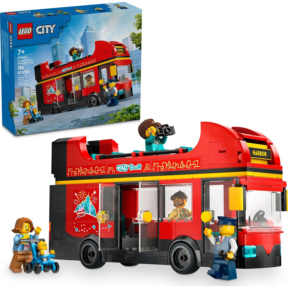 Lego60407 Lego City Red Double-Decker Sightseeing Buspapell.gr