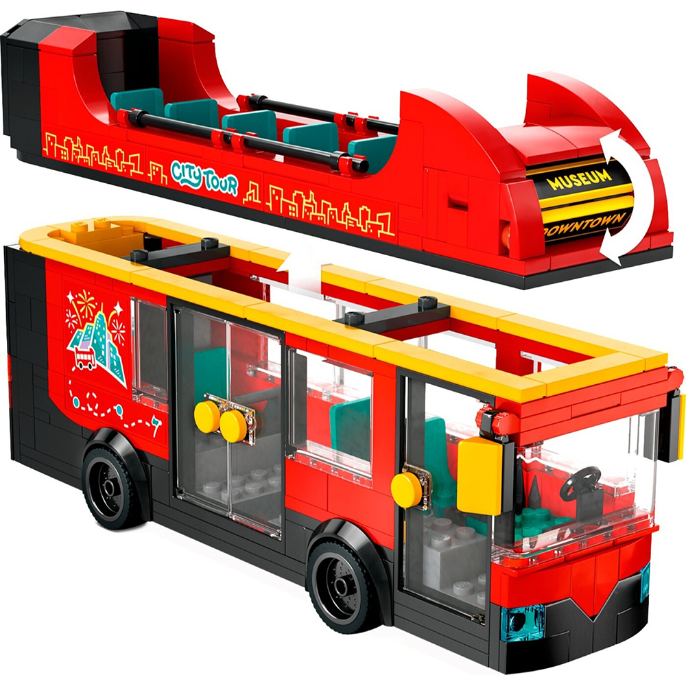 Lego60407 Lego City Red Double-Decker Sightseeing Buspapell.gr