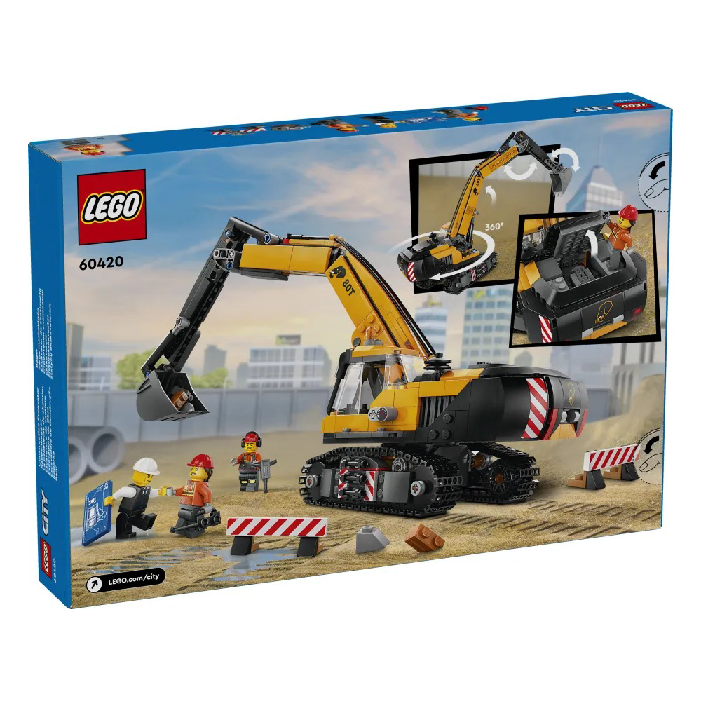 Lego60420 Lego City Yellow Construction Excavatorpapell.gr