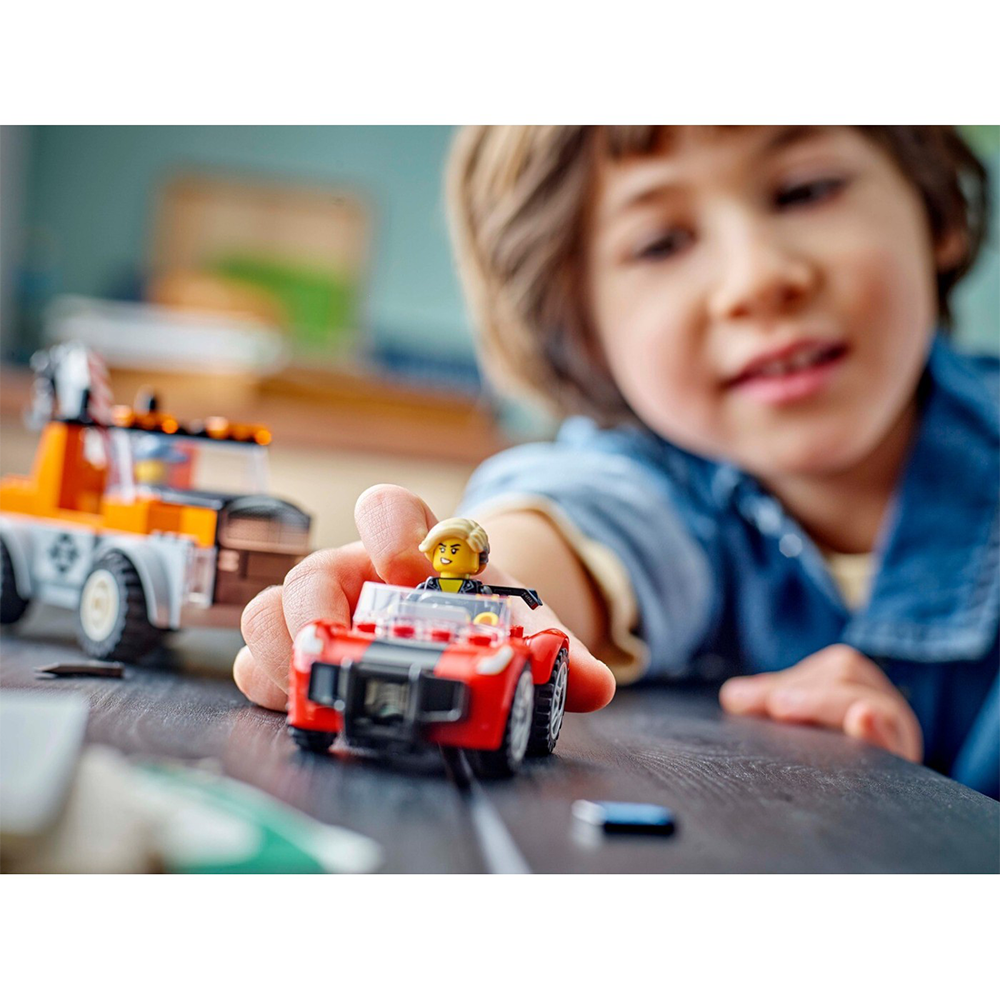 Lego60435 Lego City Ρυμουλκό Φορτηγό Και Επισκευή Σπορ Αυτοκινήτουpapell.gr