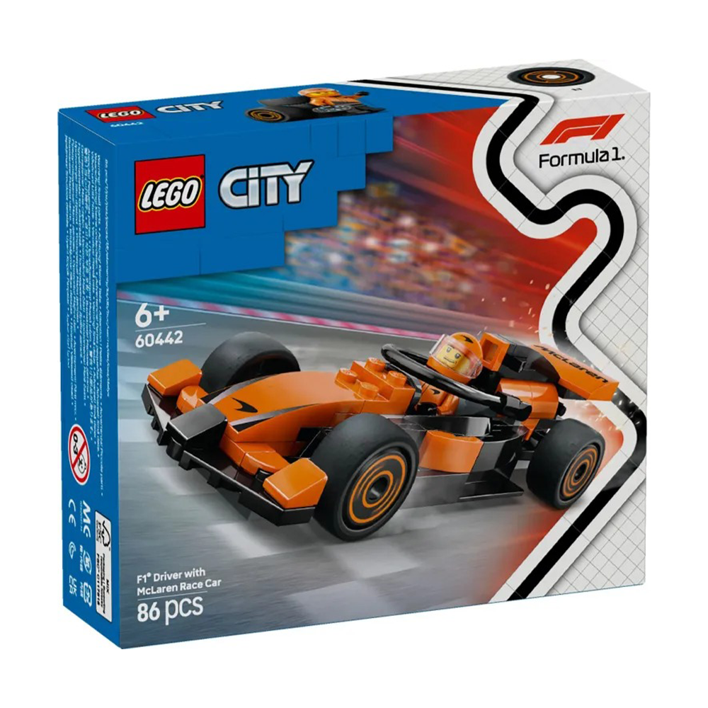 Lego60442 Lego City F1 Driver With McLaren Race Carpapell.gr
