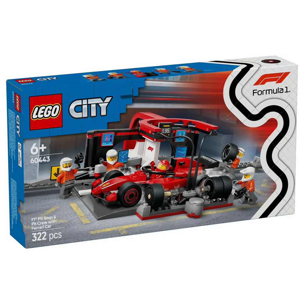 Lego60443 Lego City F1 Pit Stop & Pit Crew With Ferrari Carpapell.gr
