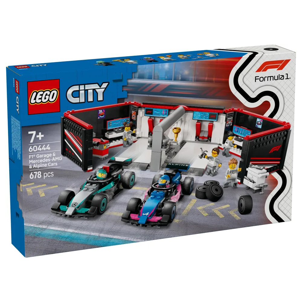Lego60444 Lego City F1 Garage & Mercedes-AMG & Alpine Carspapell.gr