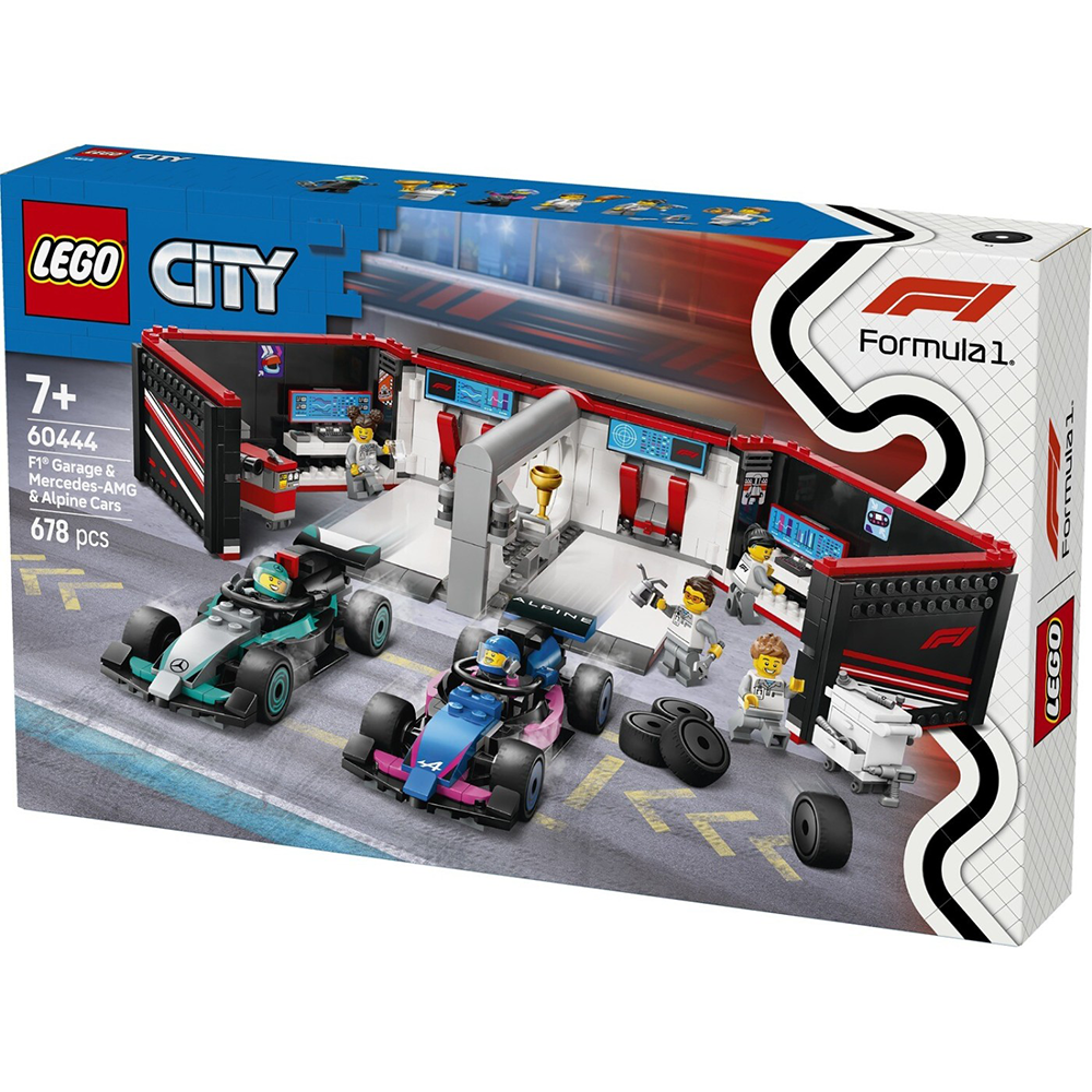 Lego60444 Lego City F1 Garage & Mercedes-AMG & Alpine Carspapell.gr