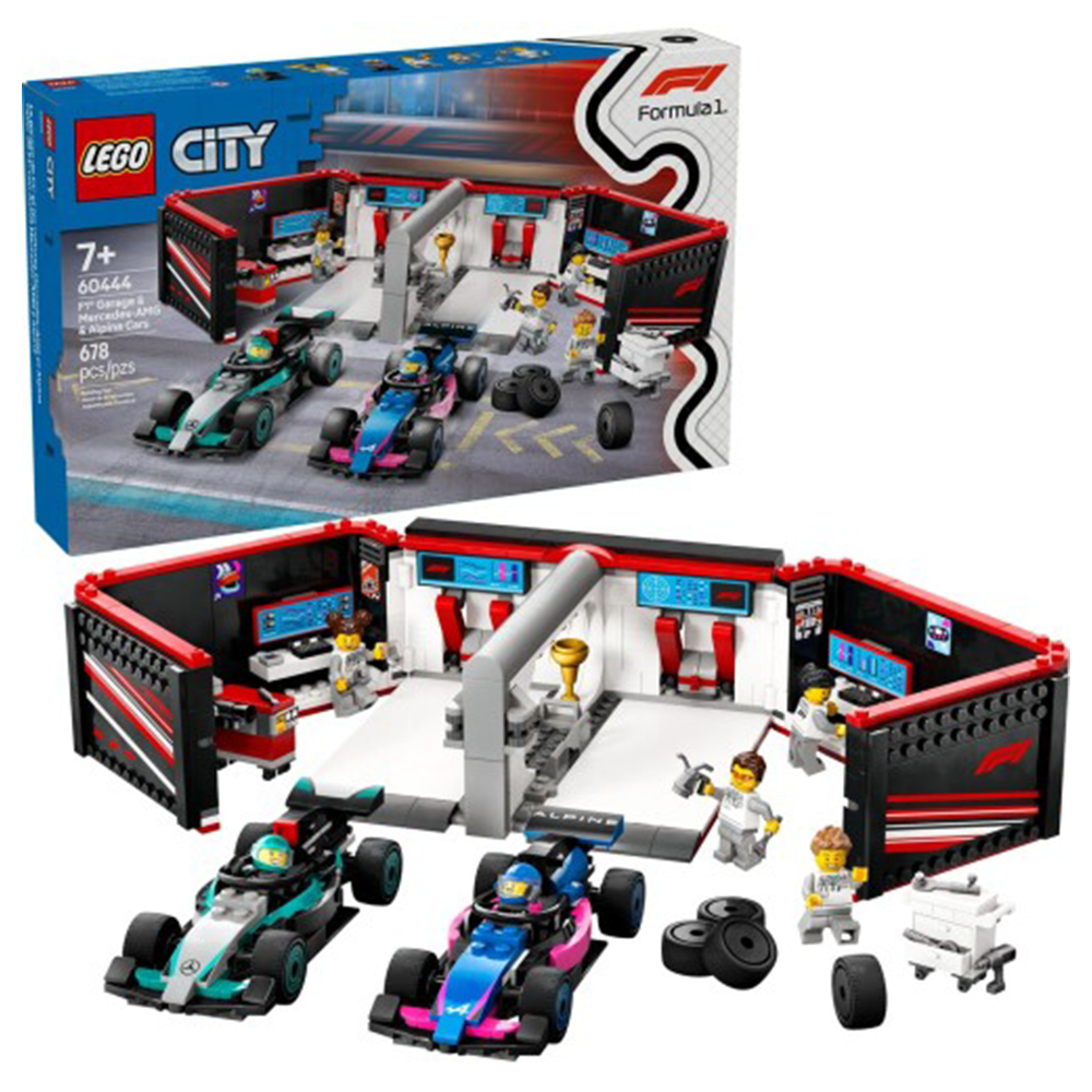 Lego60444 Lego City F1 Garage & Mercedes-AMG & Alpine Carspapell.gr