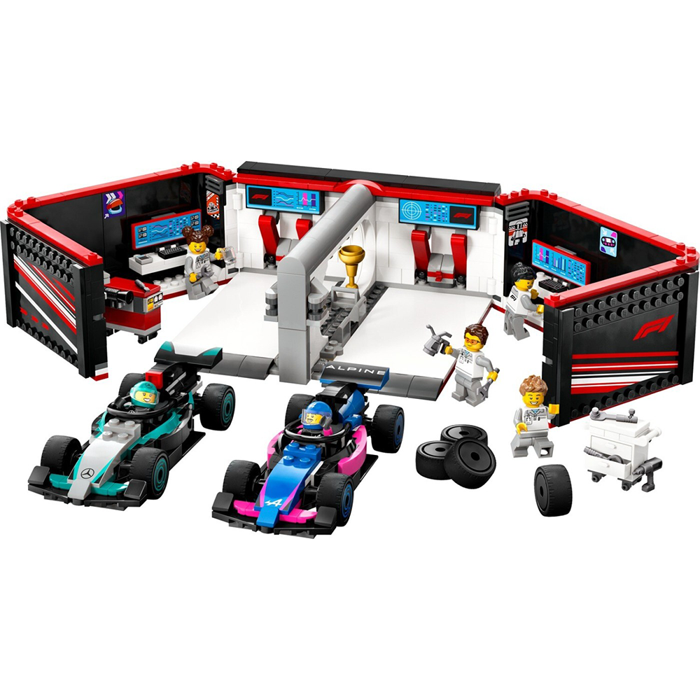 Lego60444 Lego City F1 Garage & Mercedes-AMG & Alpine Carspapell.gr