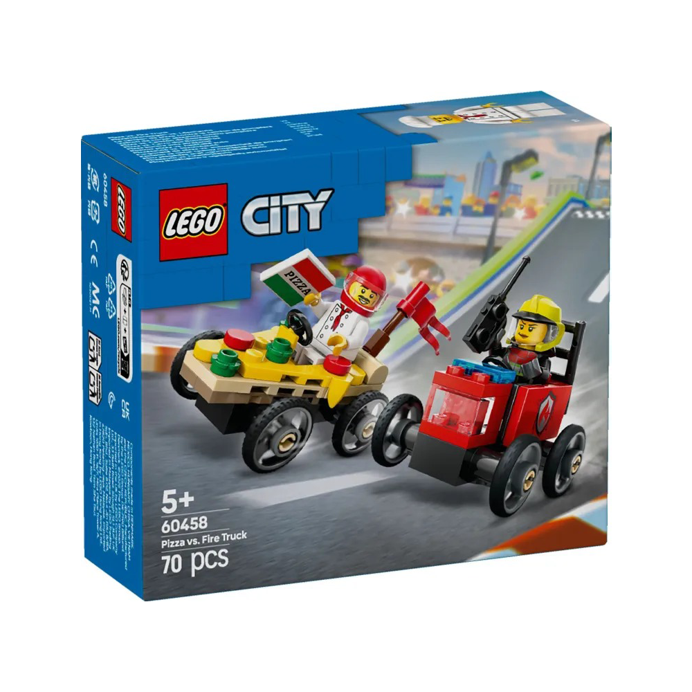 Lego60458 Lego City Pizza Vs Fire Truck Racepapell.gr