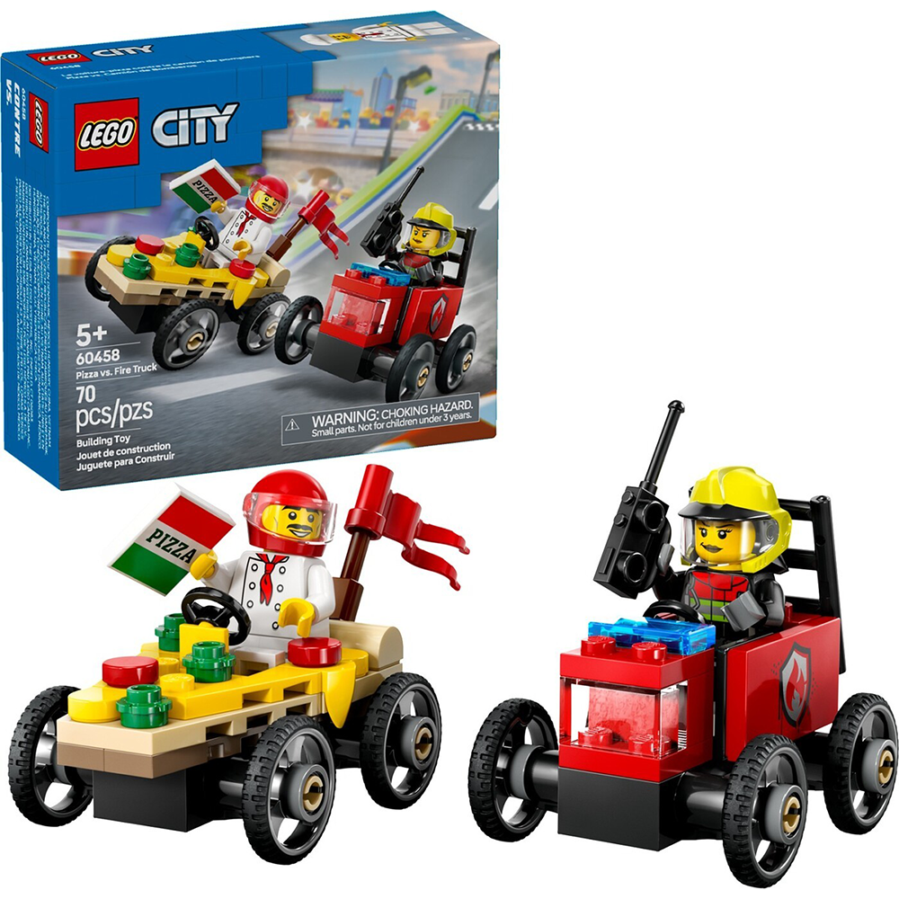 Lego60458 Lego City Pizza Vs Fire Truck Racepapell.gr