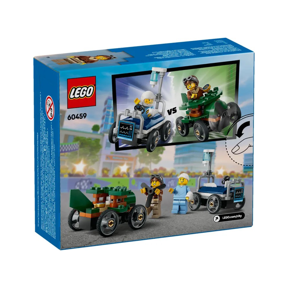 Lego60459 Lego City Airplane vs. Hospital Bed Race Car Packpapell.gr