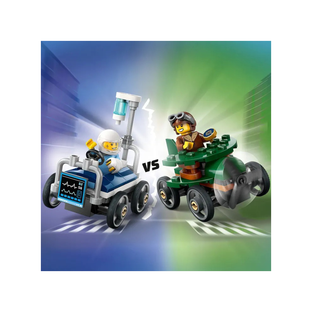 Lego60459 Lego City Airplane vs. Hospital Bed Race Car Packpapell.gr