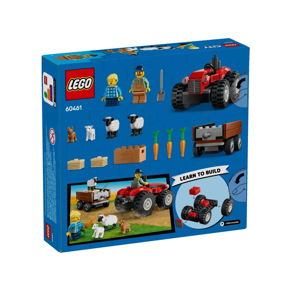 Lego60461 Lego City Red Farm Tractor With Trailer & Sheeppapell.gr