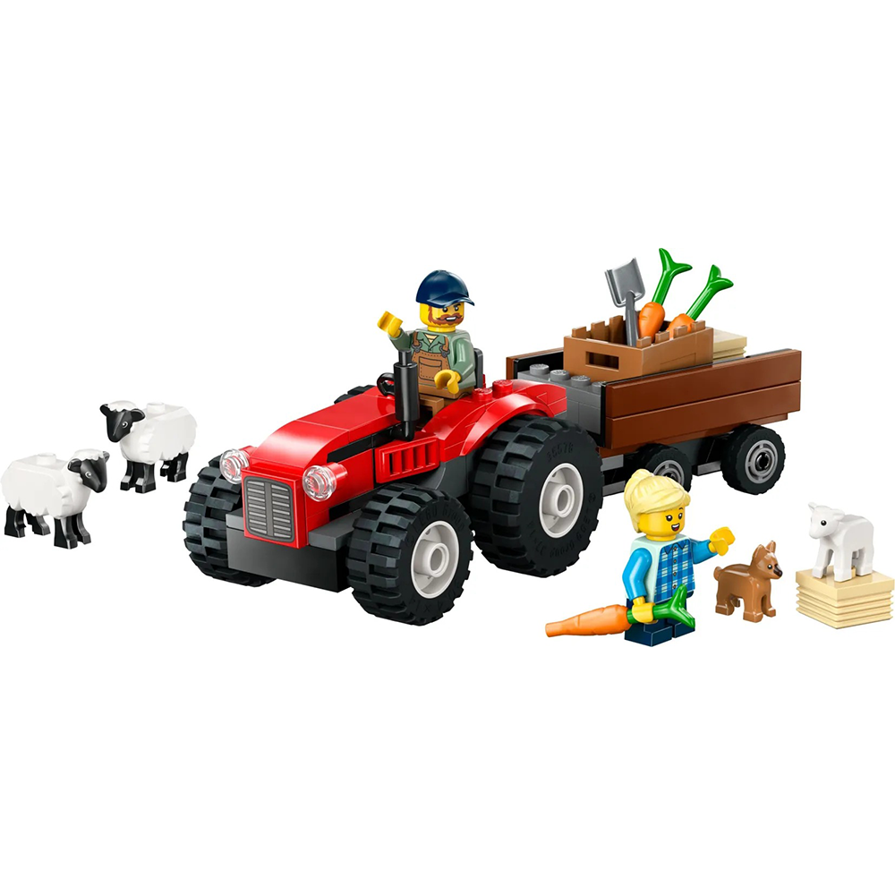 Lego60461 Lego City Red Farm Tractor With Trailer & Sheeppapell.gr