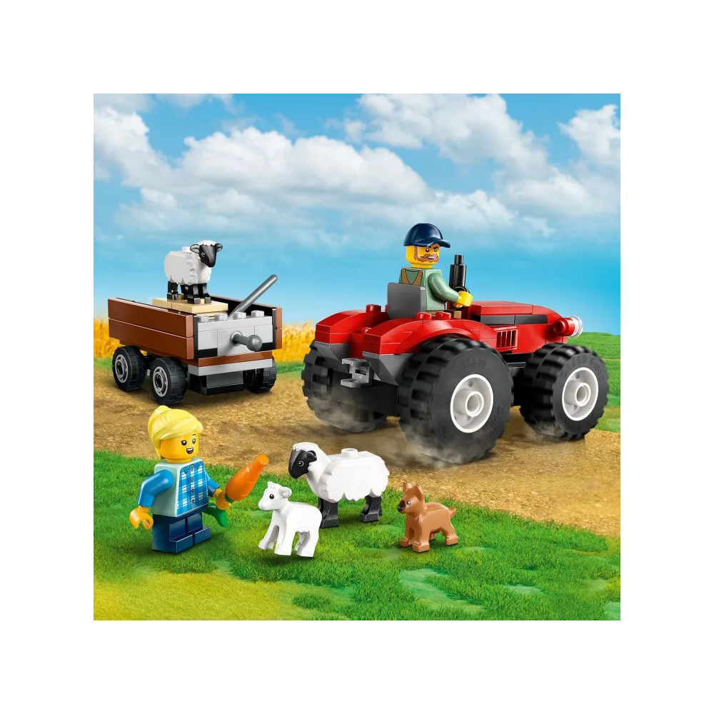 Lego60461 Lego City Red Farm Tractor With Trailer & Sheeppapell.gr