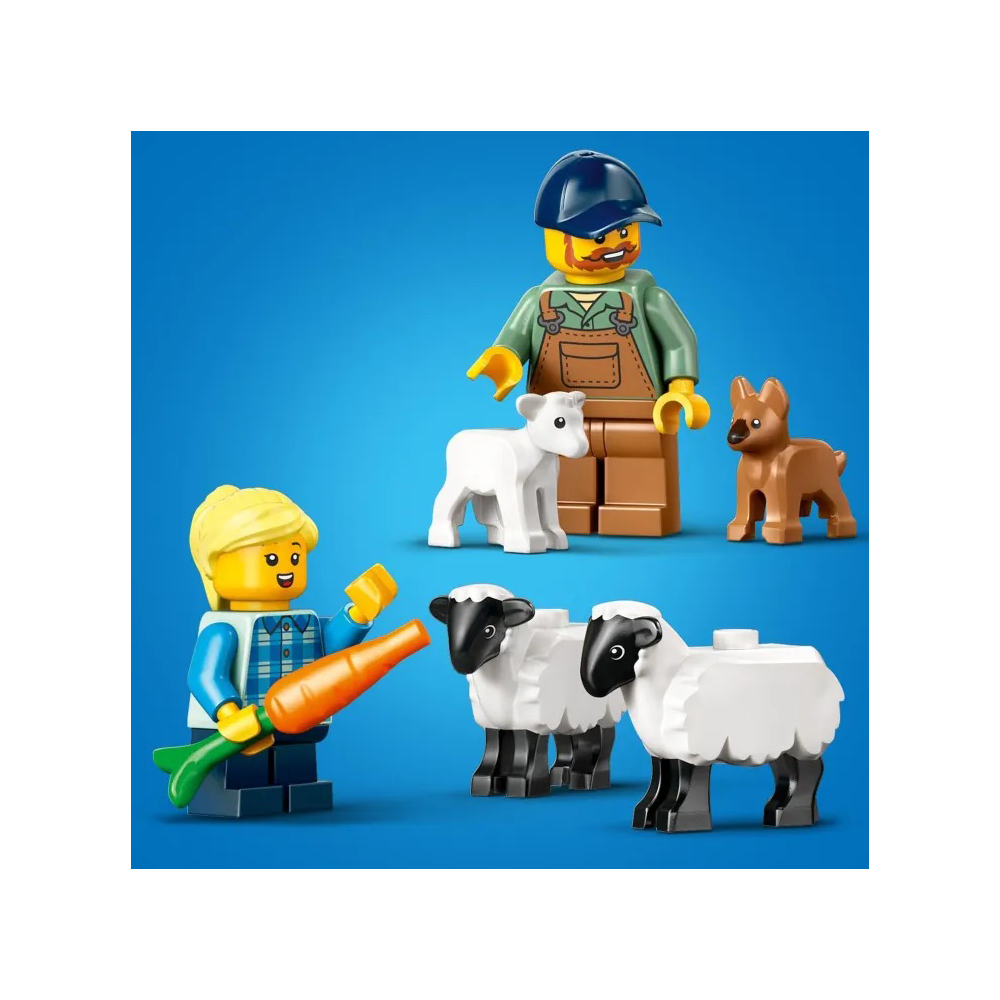 Lego60461 Lego City Red Farm Tractor With Trailer & Sheeppapell.gr