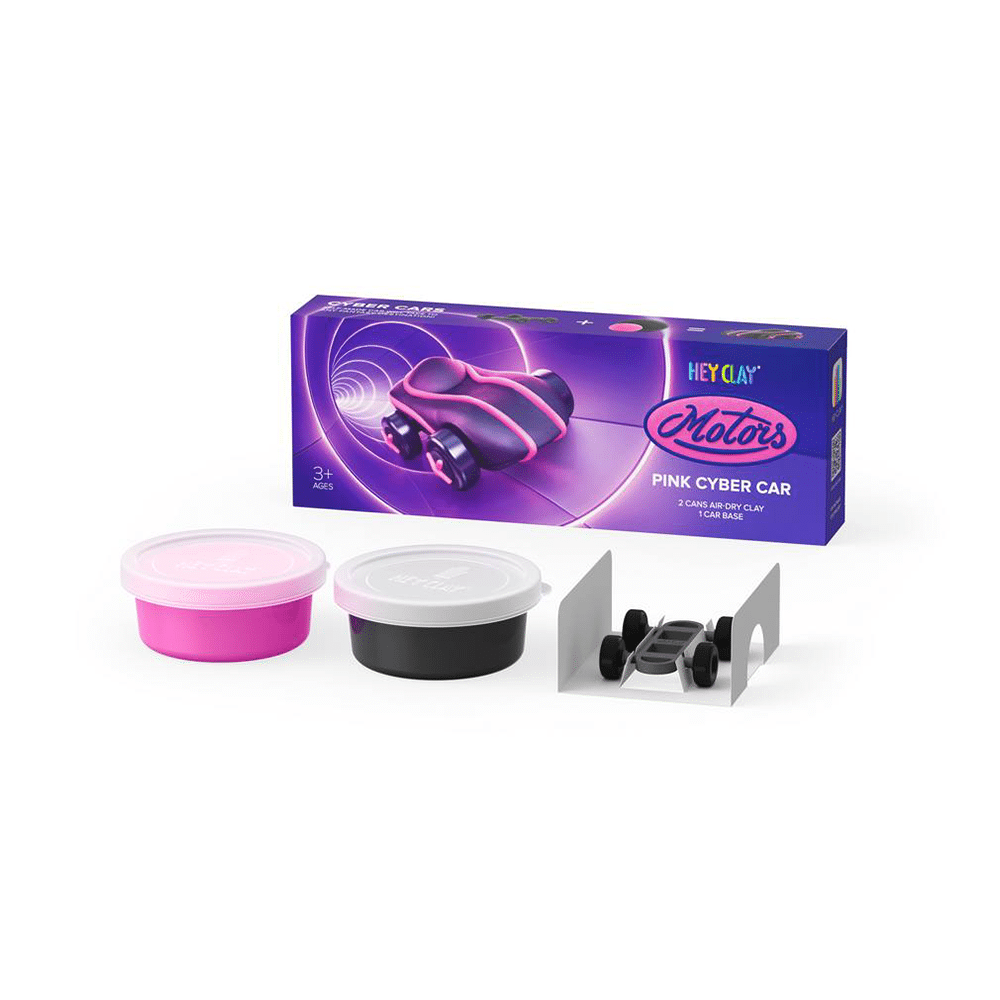Hey Clay Pink Cyber Car
