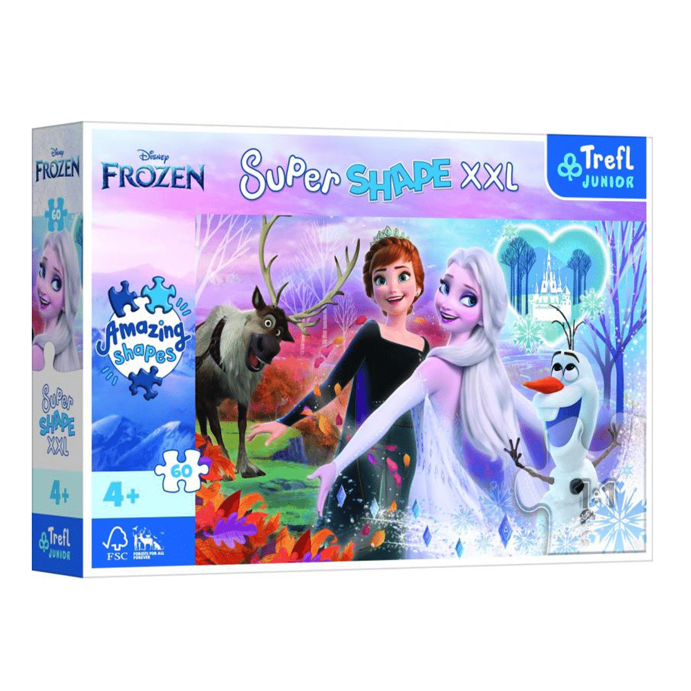Trefl Puzzle Super Shape Frozen Dancing 60Pcs