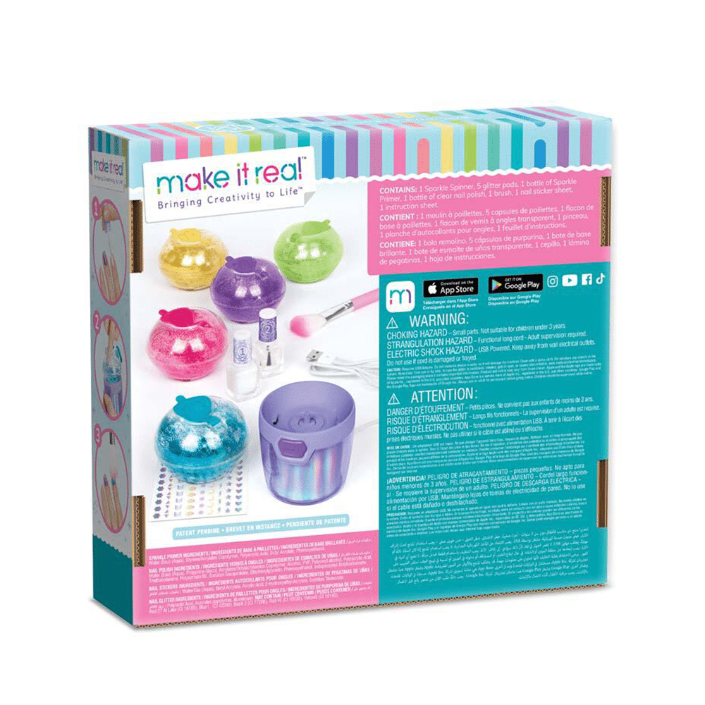 Make It Real Party Nails Glitter Design Set