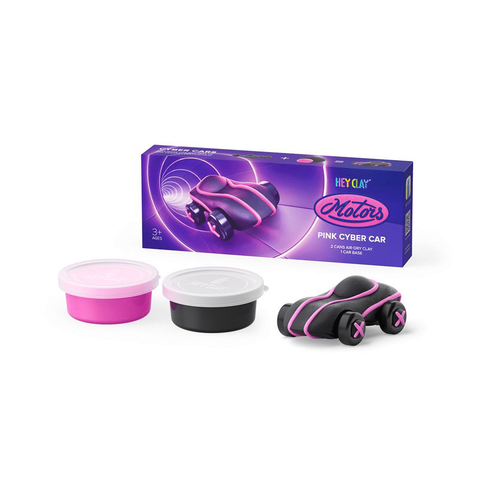Hey Clay Pink Cyber Car