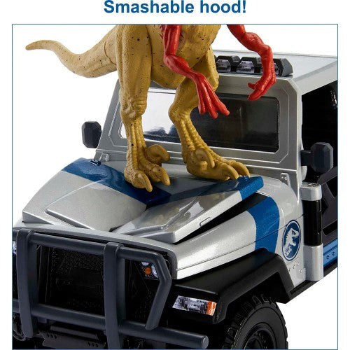 Mattel Jurassic World Truck Set, Atrociraptor Neo Όχημα Search And Smash Με Φιγουρα Και Δεινοσαυρο