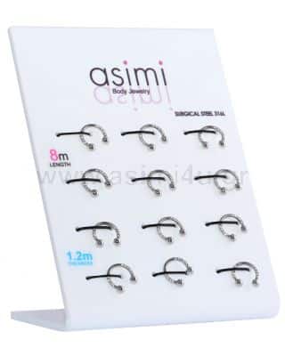 Circular Barbell Με Ζιργκον 1.2Χ8Mm