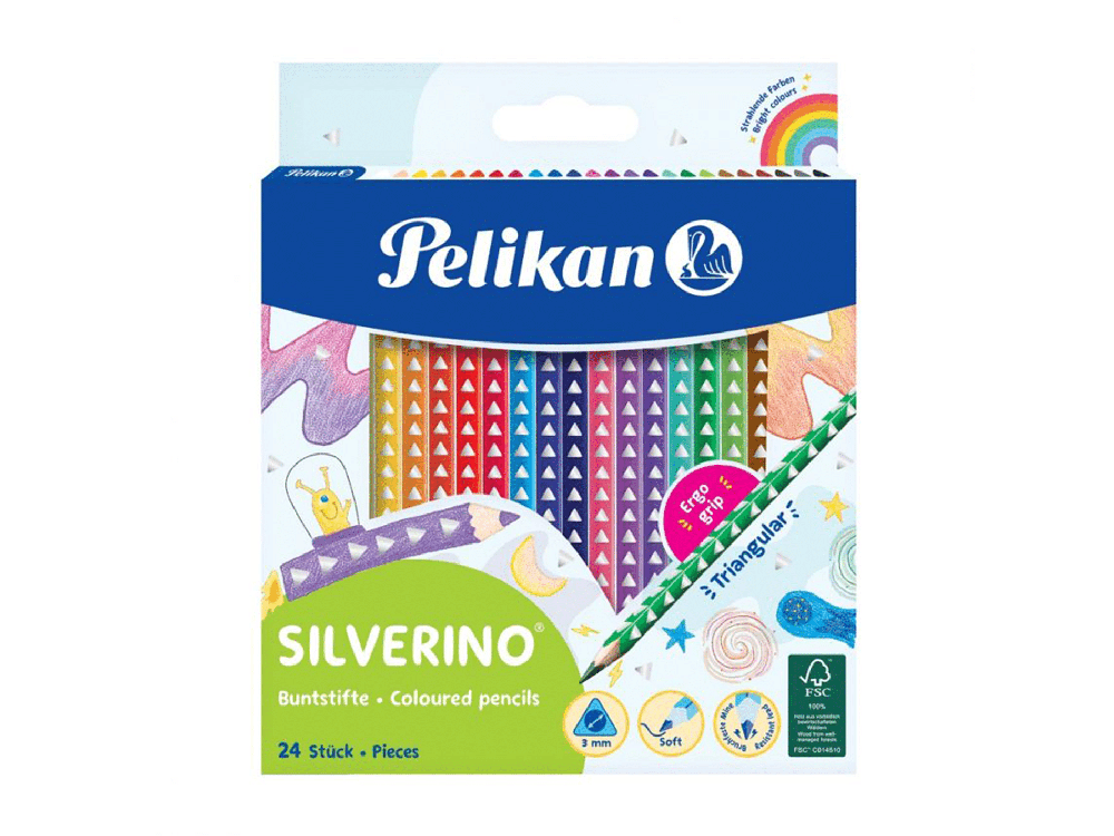 Pelikan Silverino Ξυλομπογιες 24 Τμχ