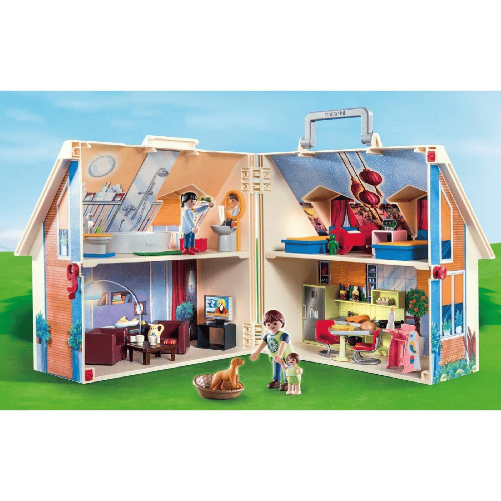 Playmobil70985 Playmobil Dollhouse Μοντέρνο Κουκλόσπιτο Βαλιτσάκιpapell.gr