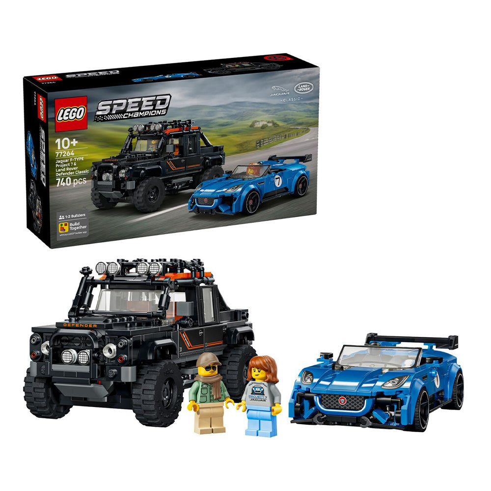 77264 Lego Speed Champions Jaguar Project 7 & Land Rover Defender
