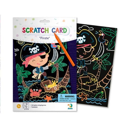 DodoScratch Card Pirate – Ζωγραφικη Με Ξυστο Πειρατης Do300191papell.gr