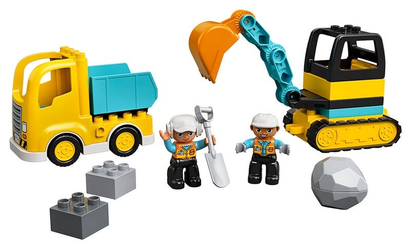 10931 Lego Duplo Construction Φορτηγο Και Ερπυστριοφορος Εκσκαφεας