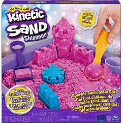Spin Master Kinetic Sand Shimmer- Sparkle Sandcastle Set Pink