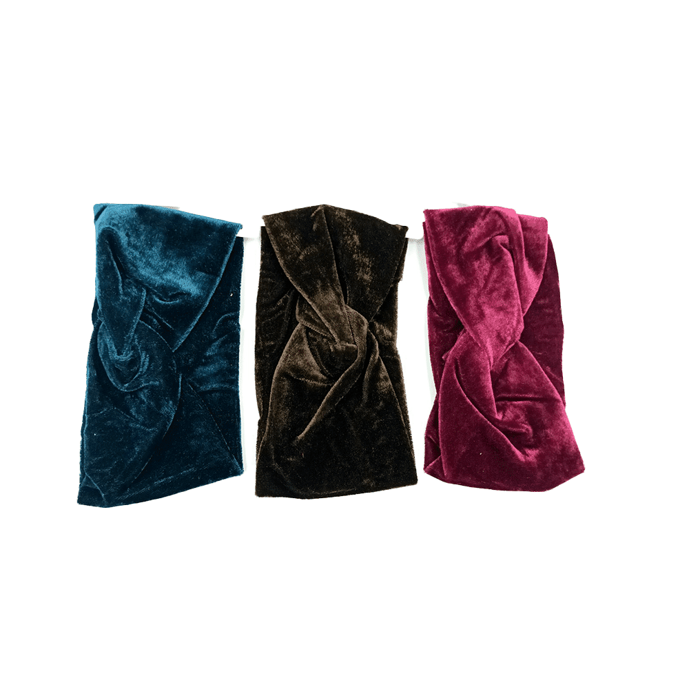 Κορδελα Μαλλιων Βελουδινη Με Δεσιμο 6 Χρωματα