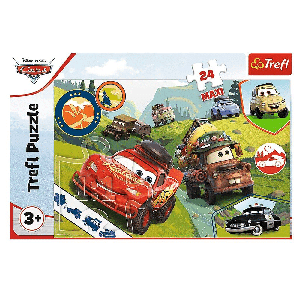 Trefl Puzzle Maxi 24Pcs Happy Cars Disney