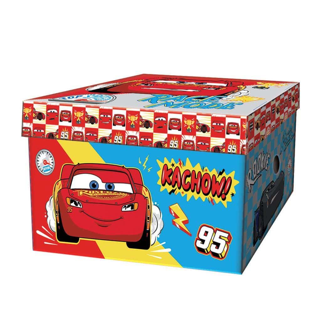 Κουτι Αποθηκευσης Απο Χαρτονι 33Χ24Χ18Εκ Cars