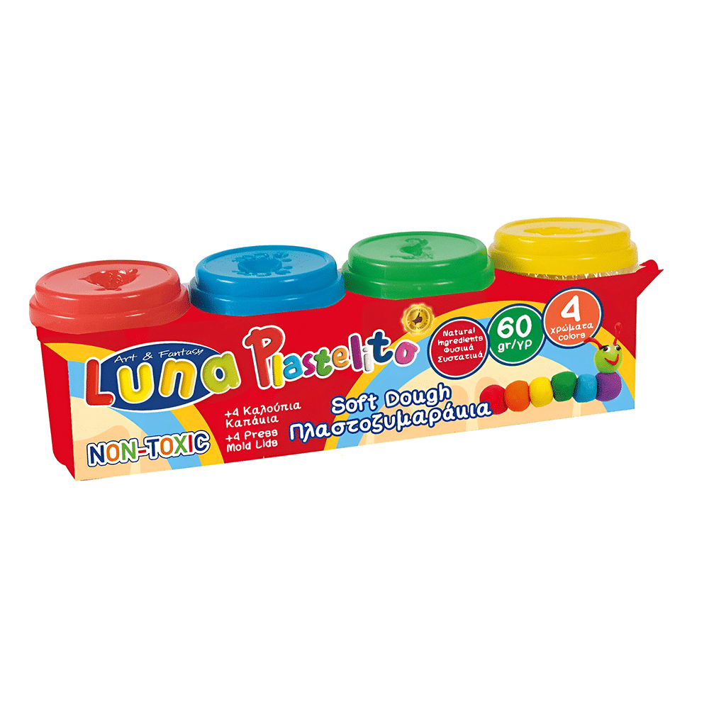 Luna Πλαστοζυμαρακι 60Gr Χ 4 Χρωματα